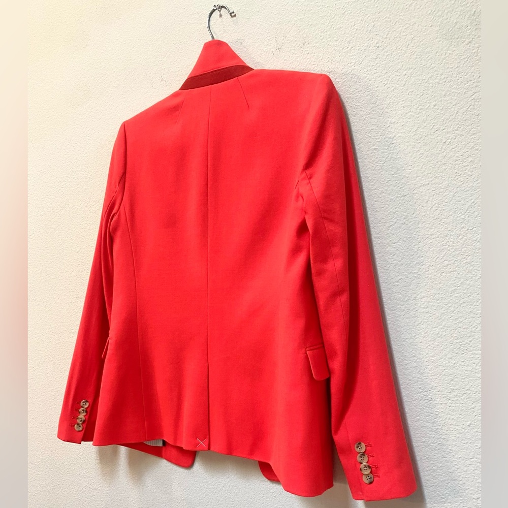 EUC J CREW RED REGENT BLAZER SIZE 2 - Picture 6 of 16